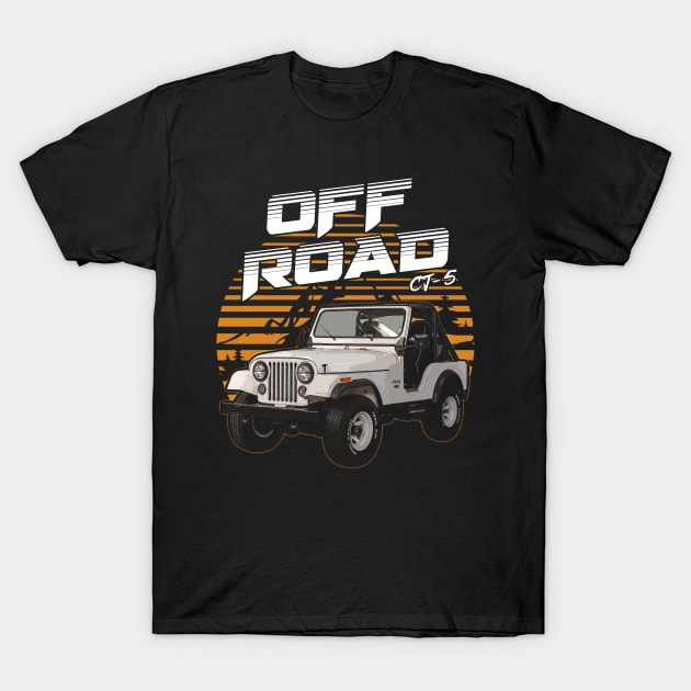 CJ-5 jeep car offroad name T-Shirt by Madisen Harvey